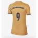 Billige Barcelona Robert Lewandowski #9 Bortetrøye Dame 2022-23 Kortermet
